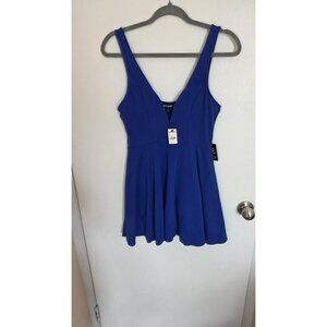Express Mini Dress Womens Small Blue Wedding Guest Dress Prom Formal NWT